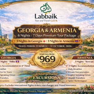 Georgia & Armenia – 6 Night – 7 Days, Valid Until 31st October 2026.